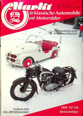 Deckblatt Oldtimer Markt (03/1985)